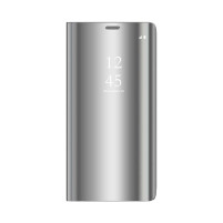 Калъф тефтер огледален CLEAR VIEW за Samsung Galaxy A41 A415F сребрист 